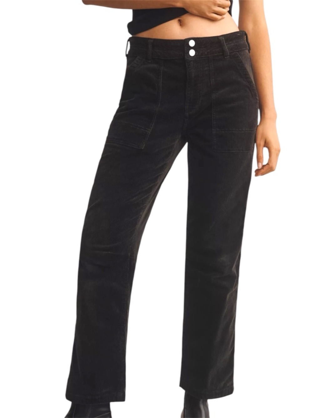 Pilcro The Wanderer Corduroy Crop Pants Size 28 Relaxed Straight Leg Utility